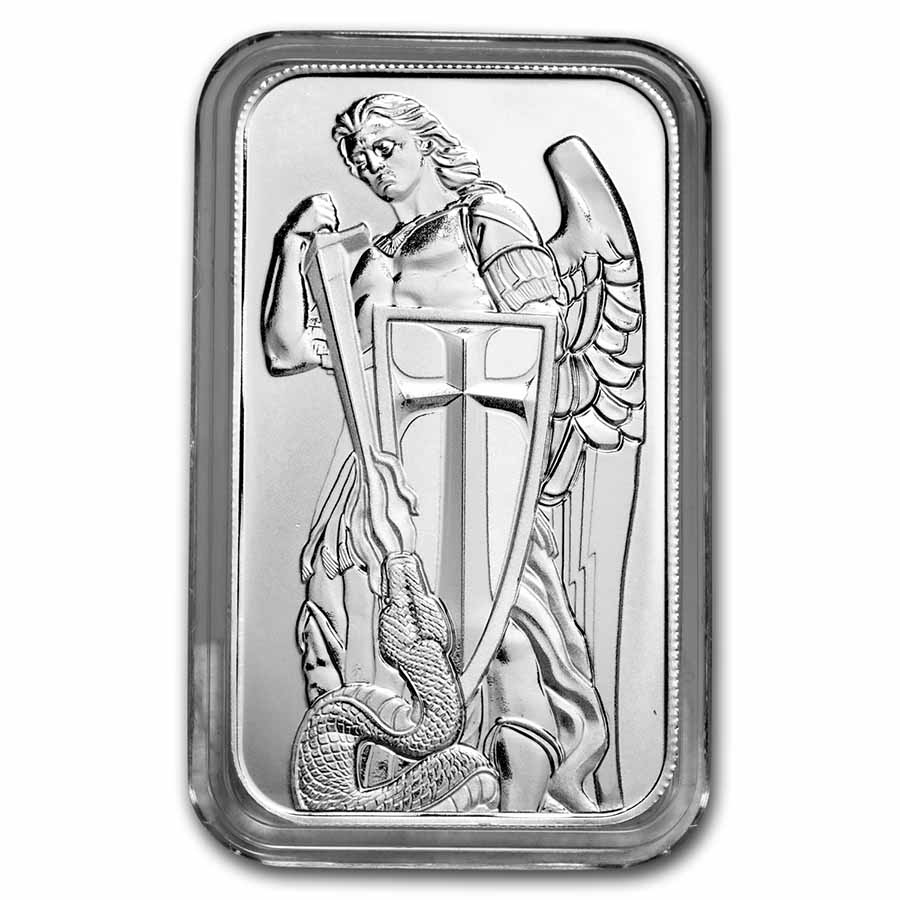 Buy 1 oz Silver Bar - Archangel Michael - Scottsdale Mint | APMEX